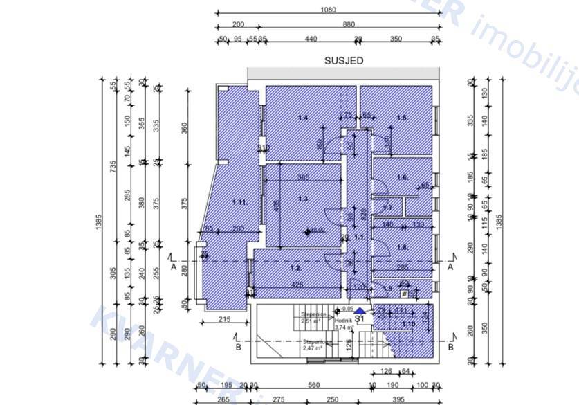 Appartamento Punat, 97,29m2