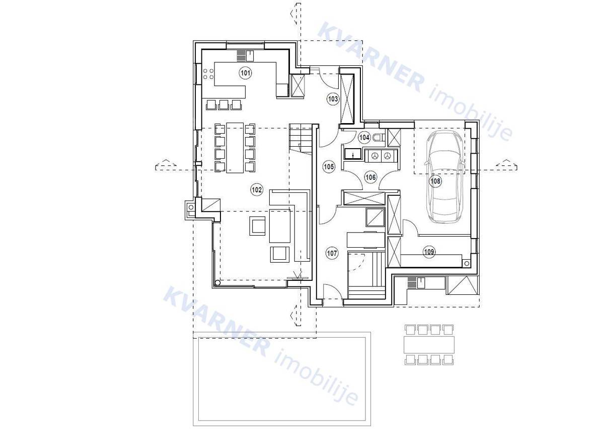 Terreno Punat, 595m2