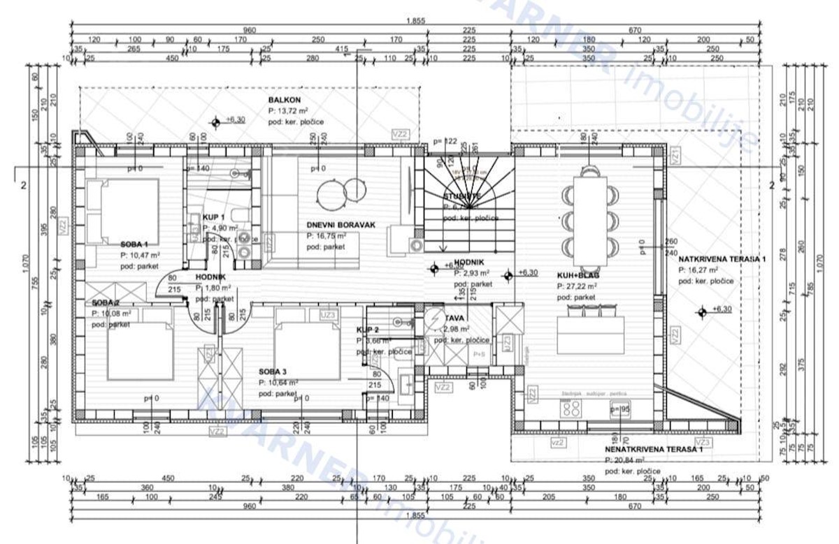 Appartamento Krk, 148m2