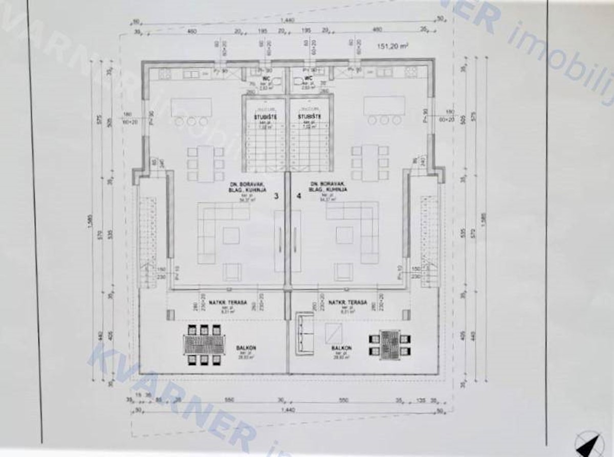 Appartamento Krk, 65m2