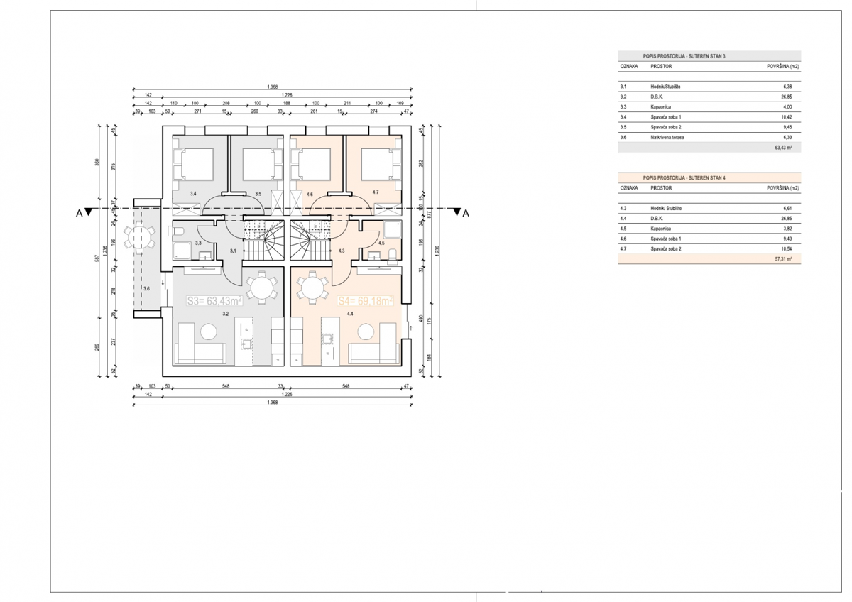 Appartamento Malinska, 63m2