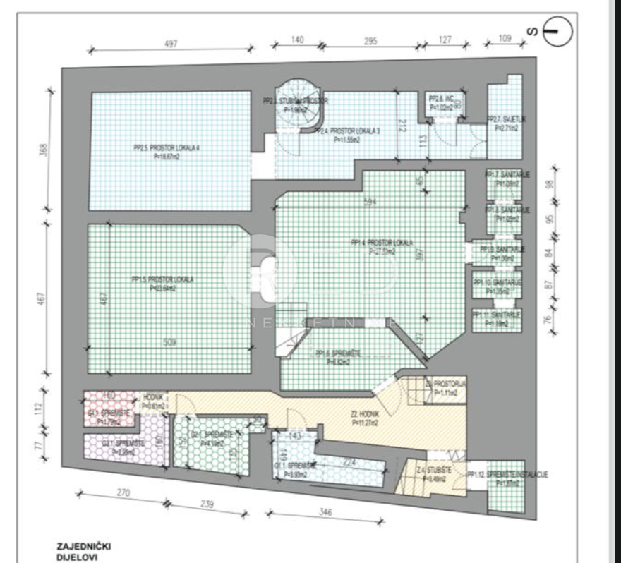 Commerciale Donji grad, Donji Grad, Vlaška ulica, 110m2