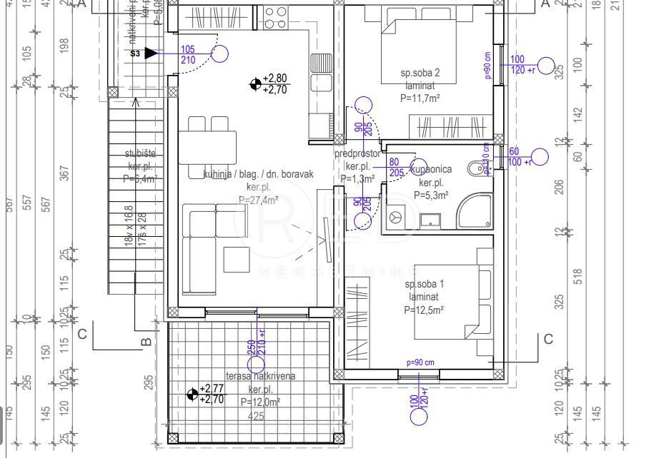 Appartamento Vir, 64m2