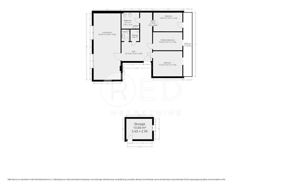 Appartamento Maksimir, Bukovačka cesta , 138m2