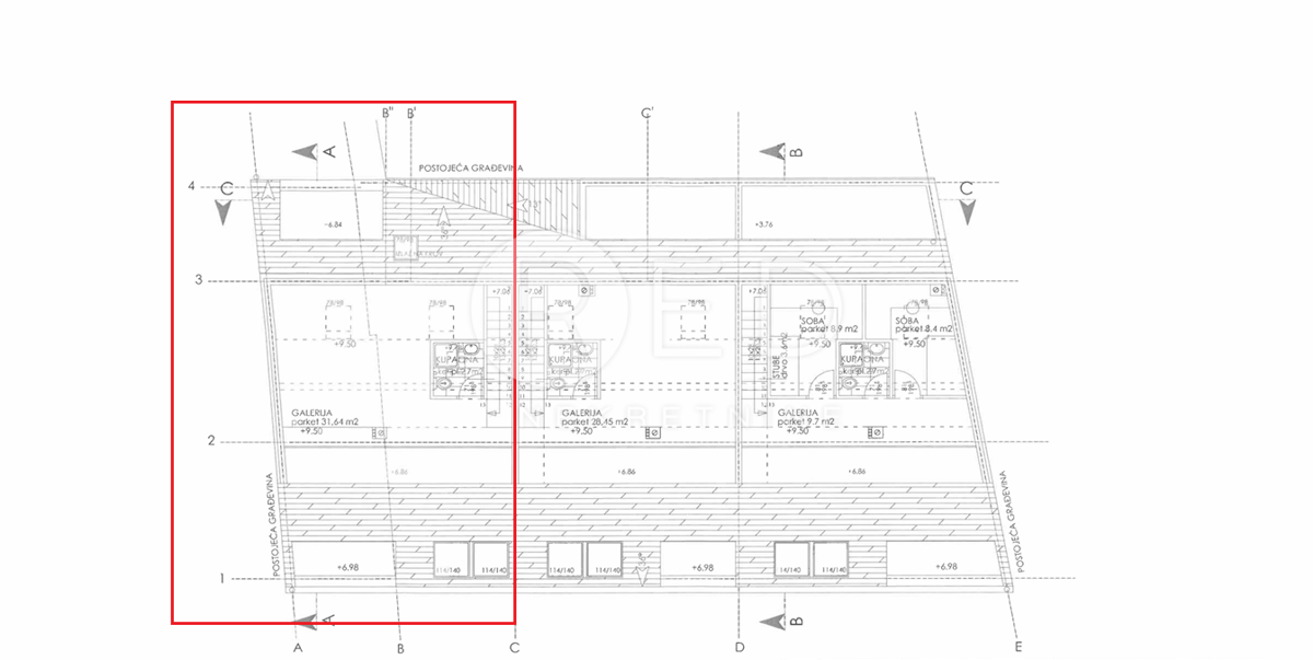Appartamento Centar, Požega, 100m2
