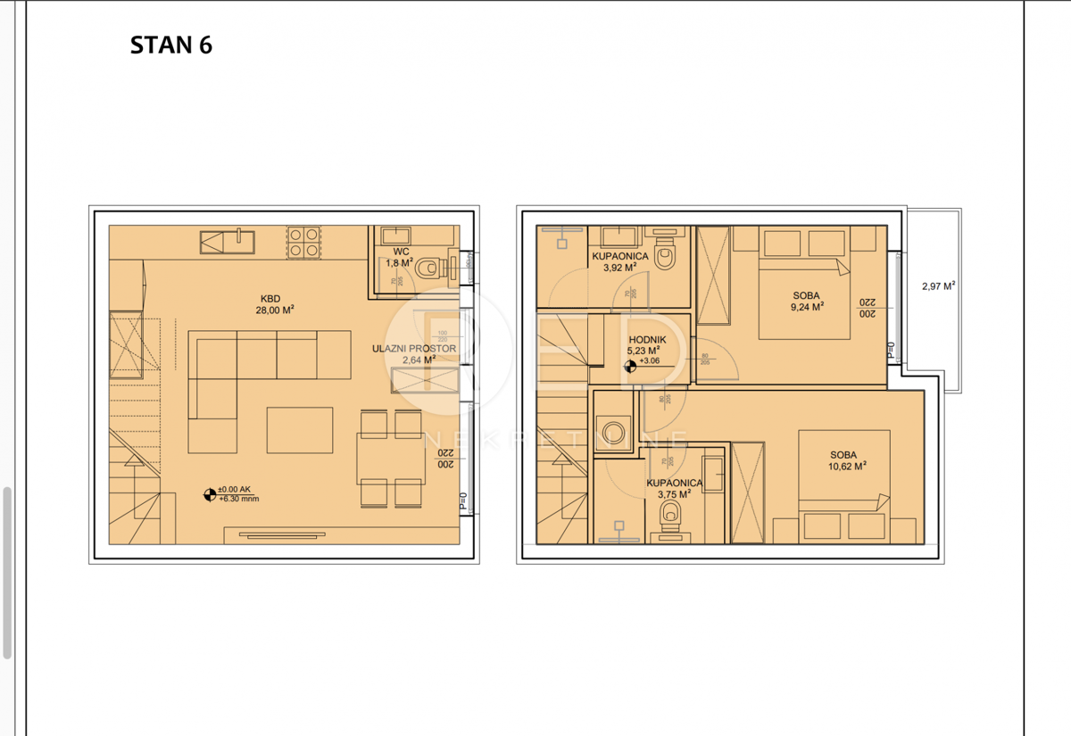 Appartamento Sveti Petar na Moru, Sveti Filip I Jakov, 80m2