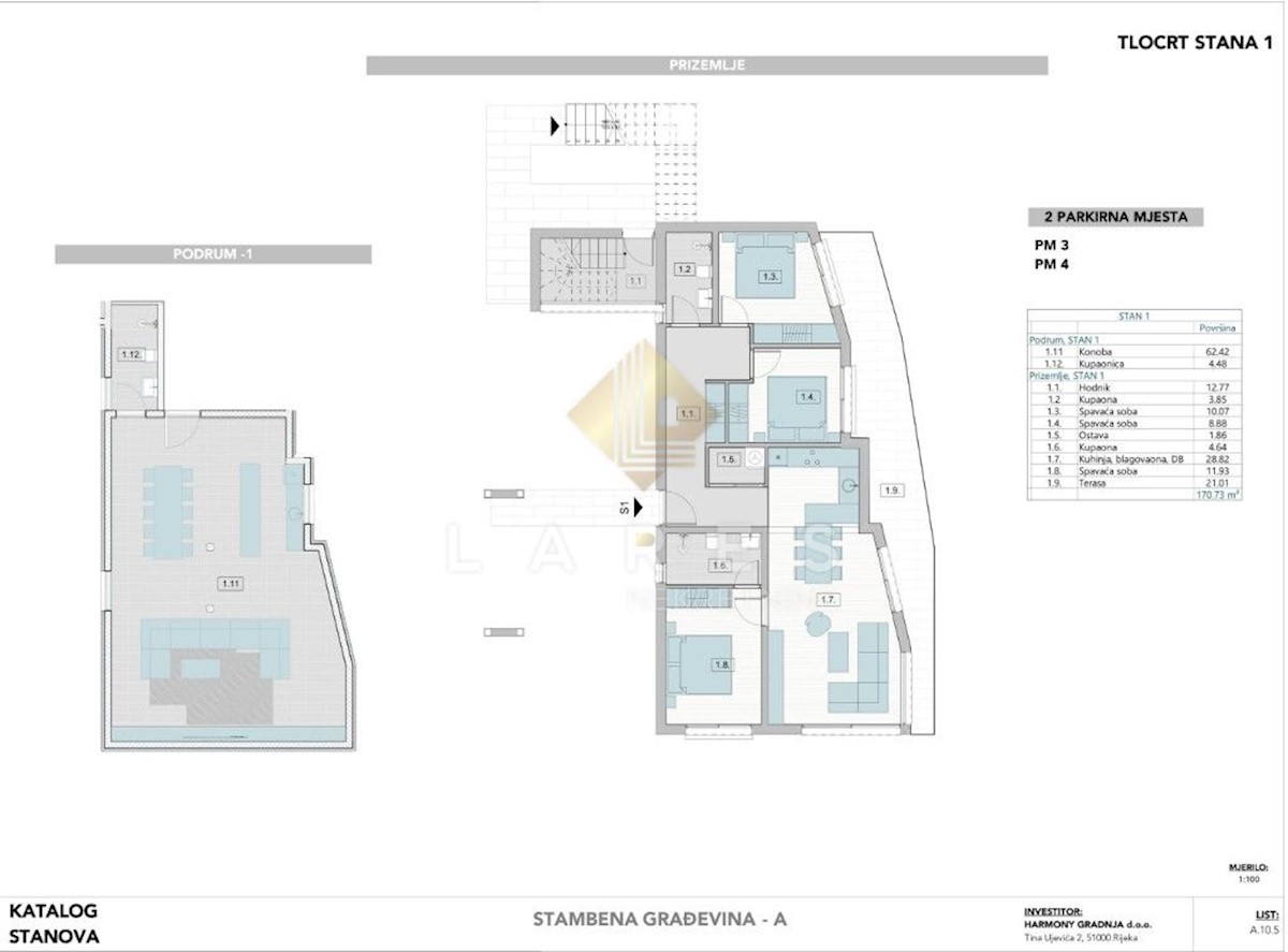 Appartamento Krk, 170m2