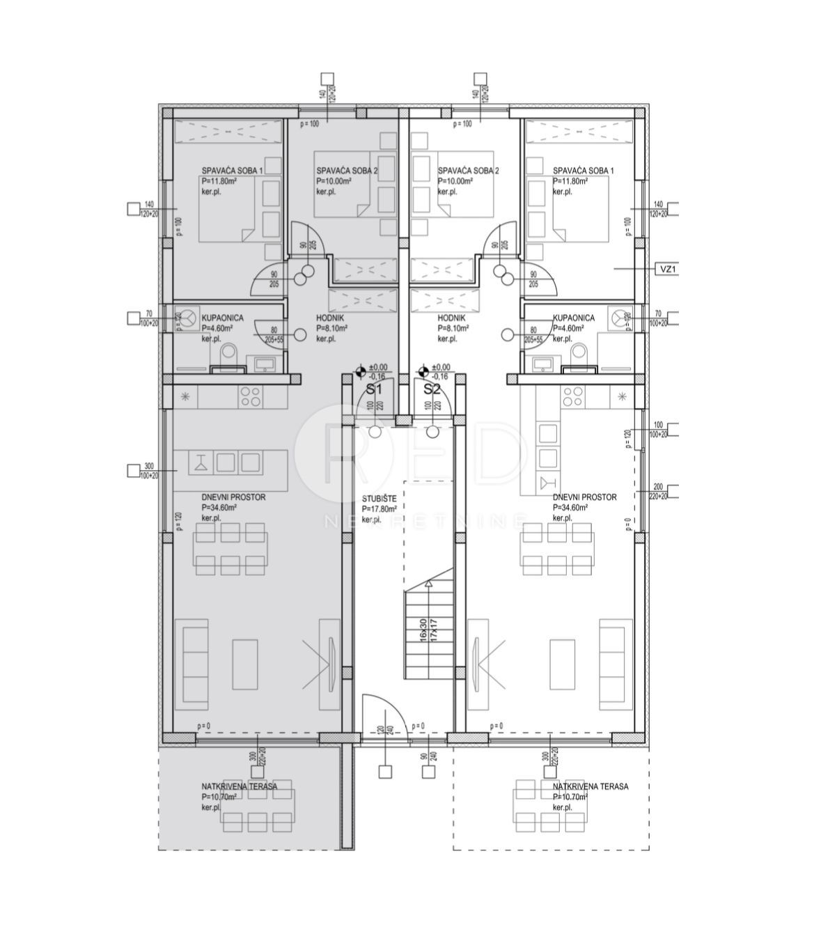 Appartamento Privlaka, Put Potoka, 66,04m2