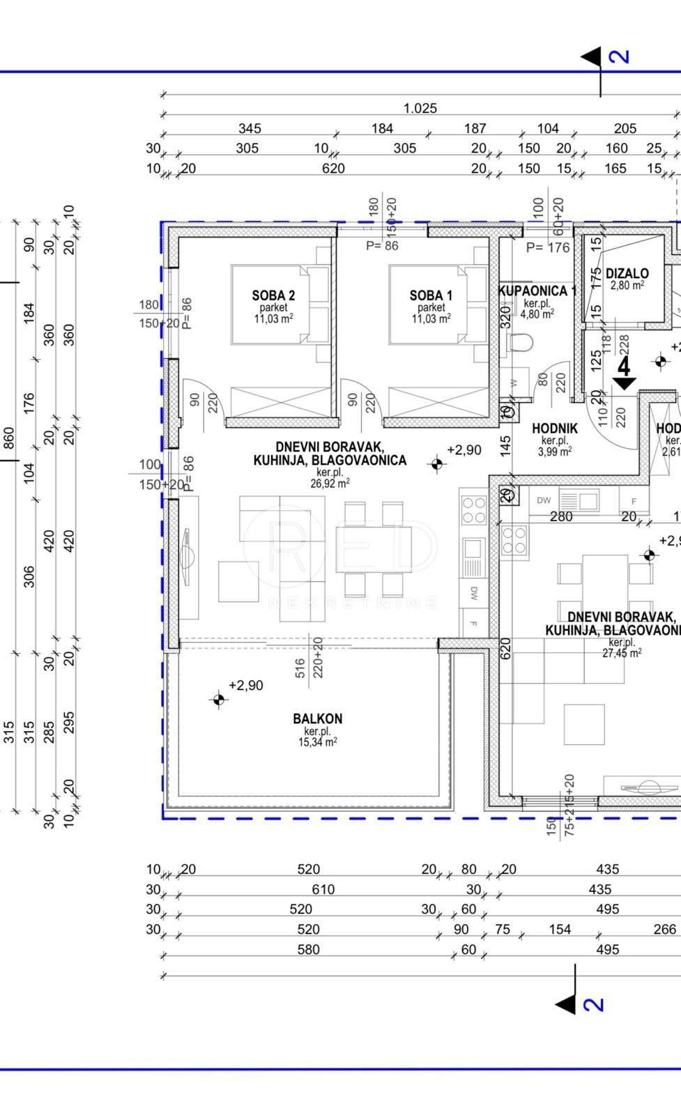 Appartamento Povljana, Ulica Stjepana Radića, 71,44m2