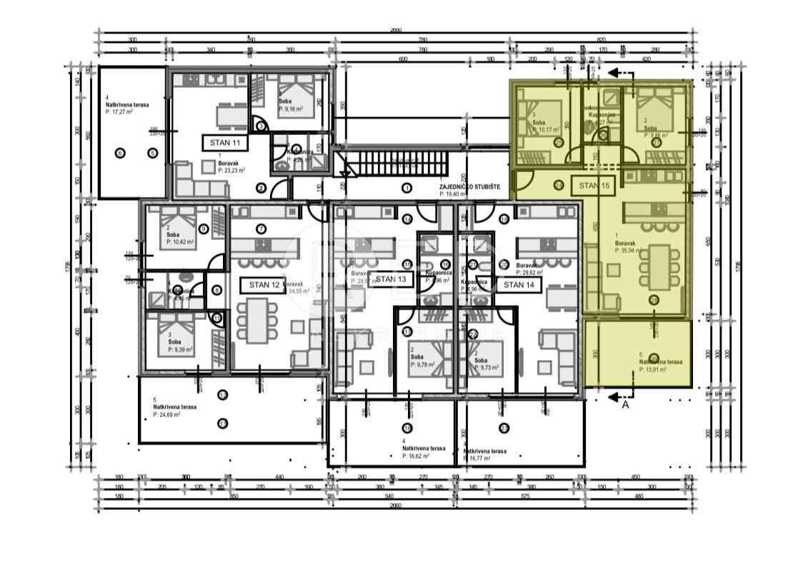 Appartamento Povljana, Ulica Stjepana Radića, 36,65m2