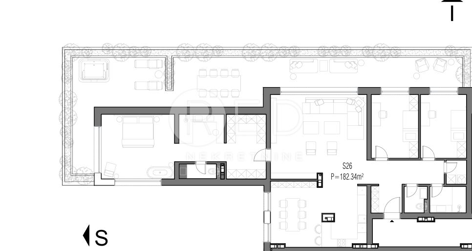 Appartamento Centar, Slavonski Brod, Ulica Josipa Jurja Strossmayera, 182m2