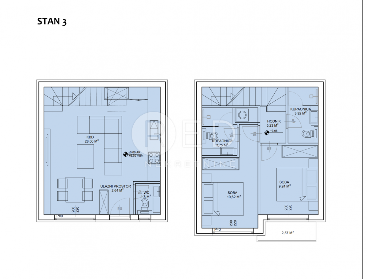 Appartamento Sveti Petar na Moru, Sveti Filip I Jakov, 80m2