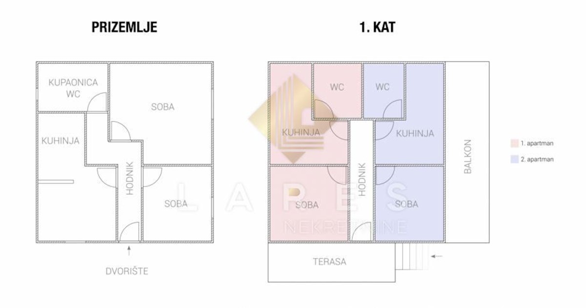 Casa Ražanac, Obala, 100m2
