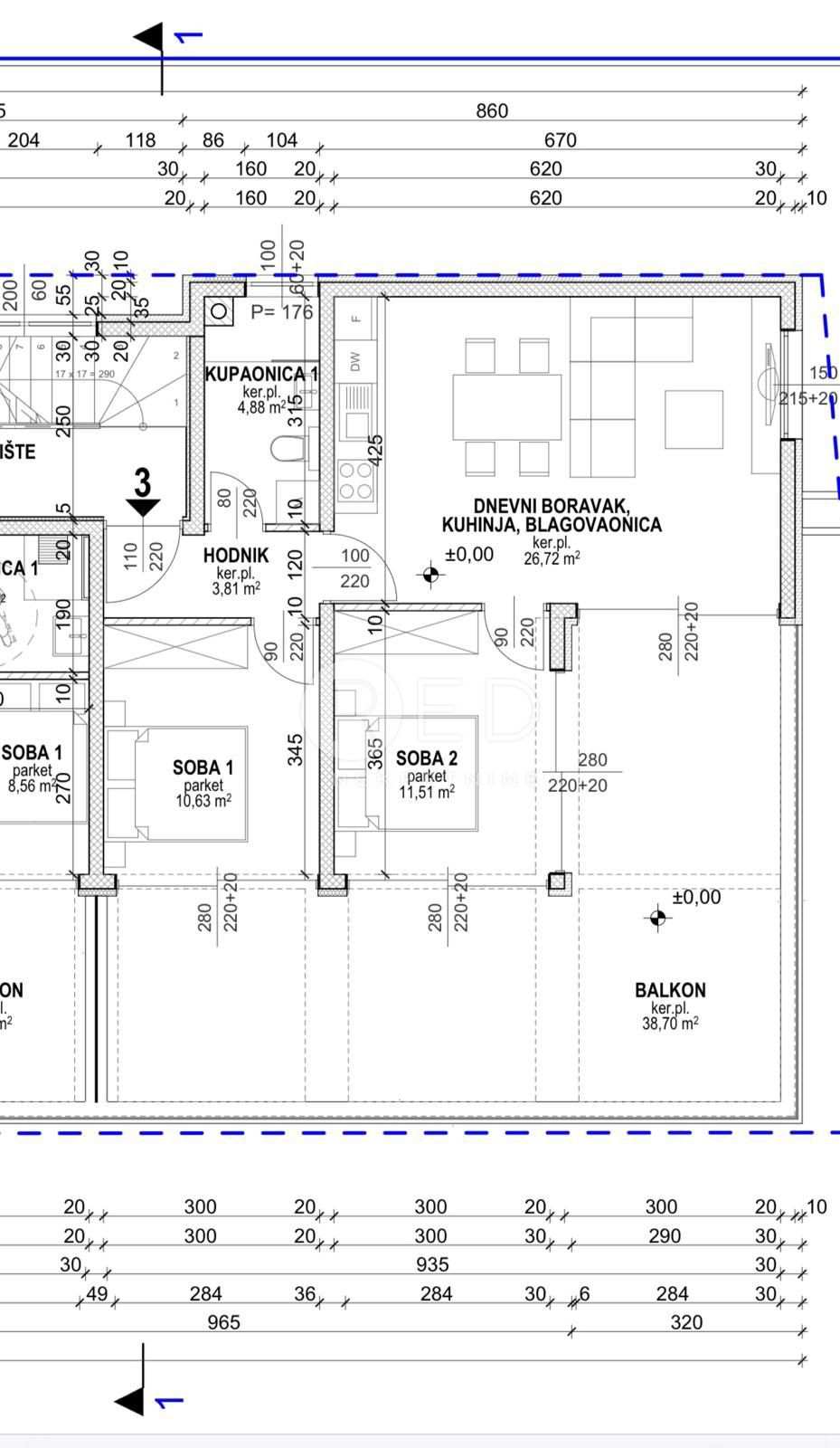 Appartamento Povljana, Ulica Stjepana Radića, 71,44m2