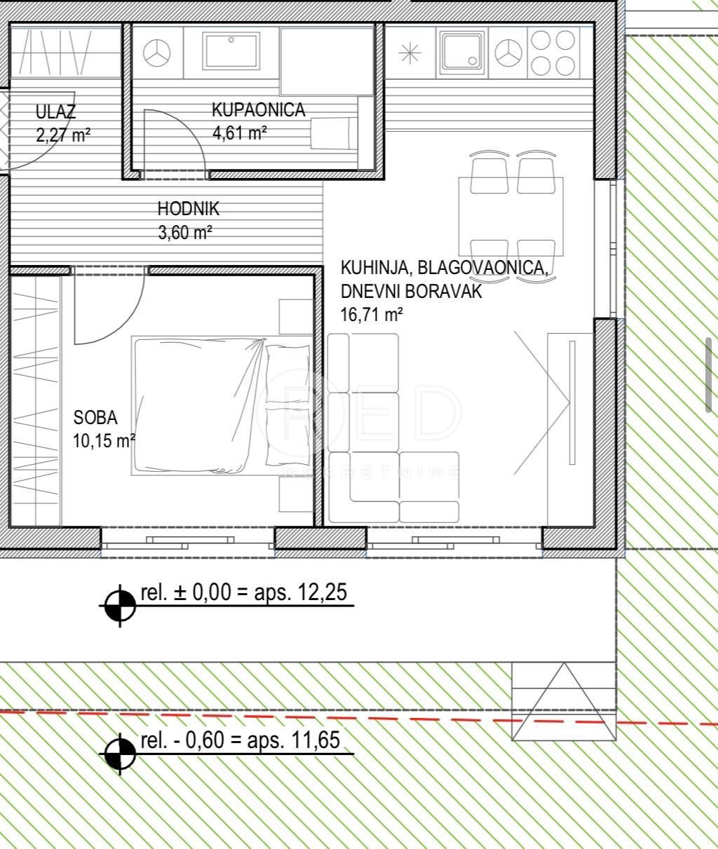 Appartamento Sukošan, 7. domobranske pukovnije HV, 57,77m2