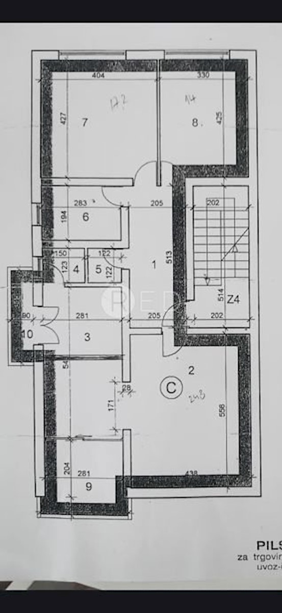 Appartamento Gračani, Podsljeme, 102m2