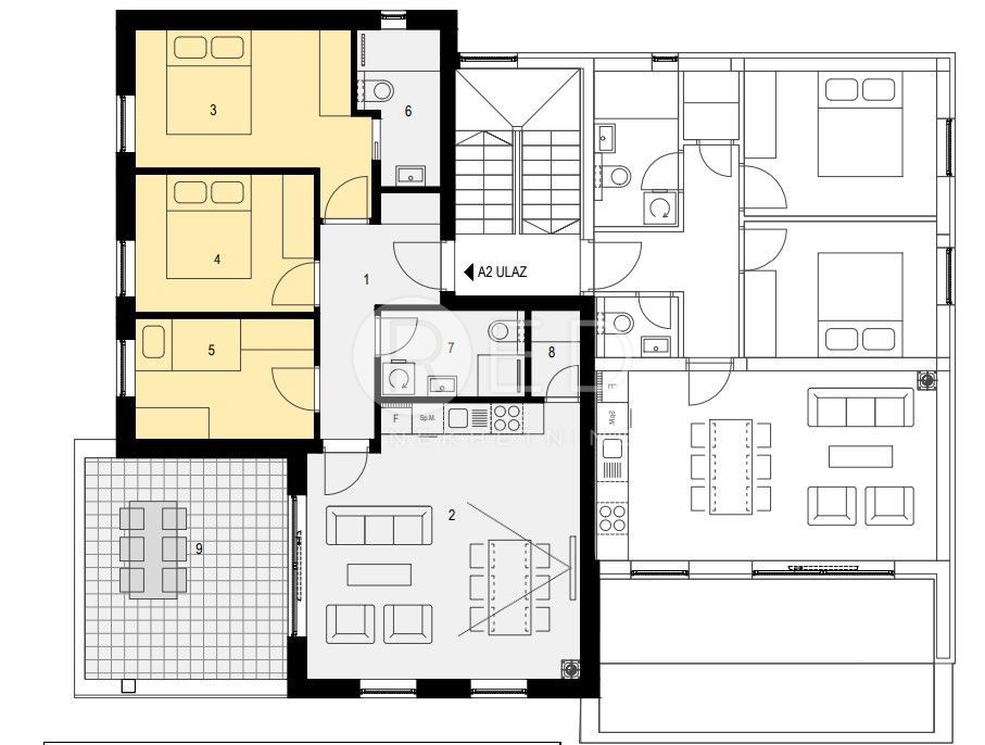 Appartamento Novalja, 117m2