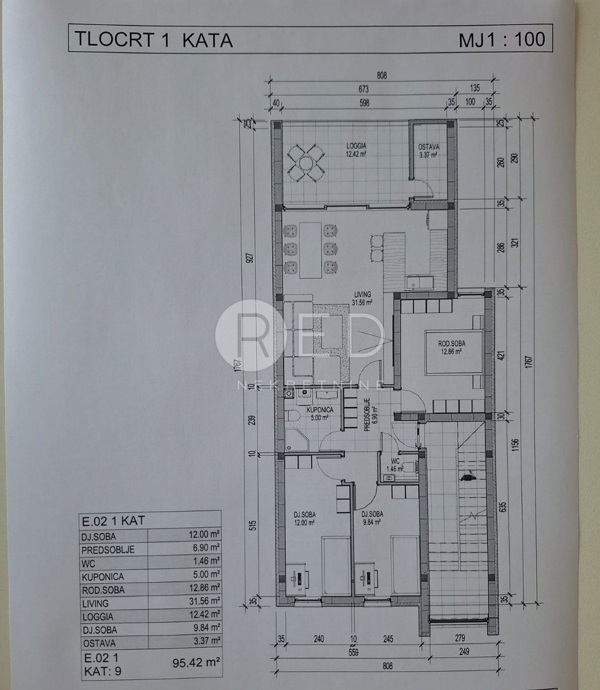 Appartamento Retfala, Osijek, Retfala - stan novogradnja 95,40, 95,40m2