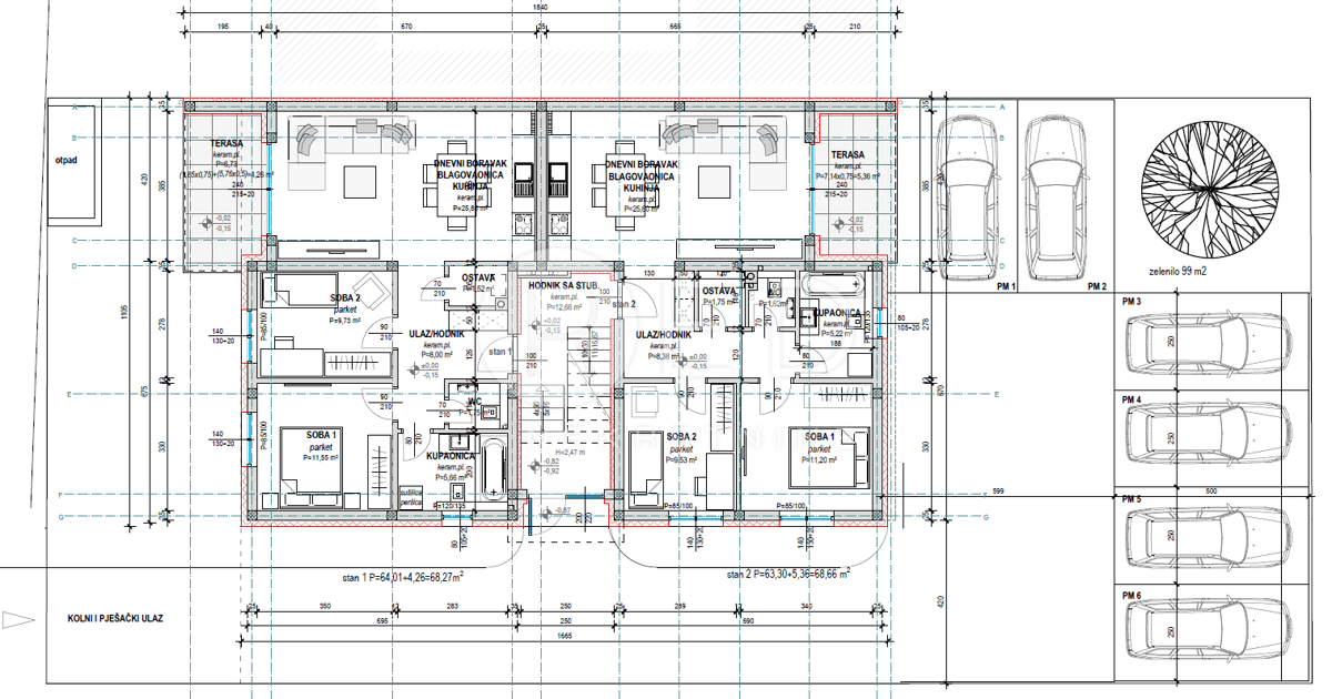 Appartamento Livada, Slavonski Brod, LIVADA, 70m2