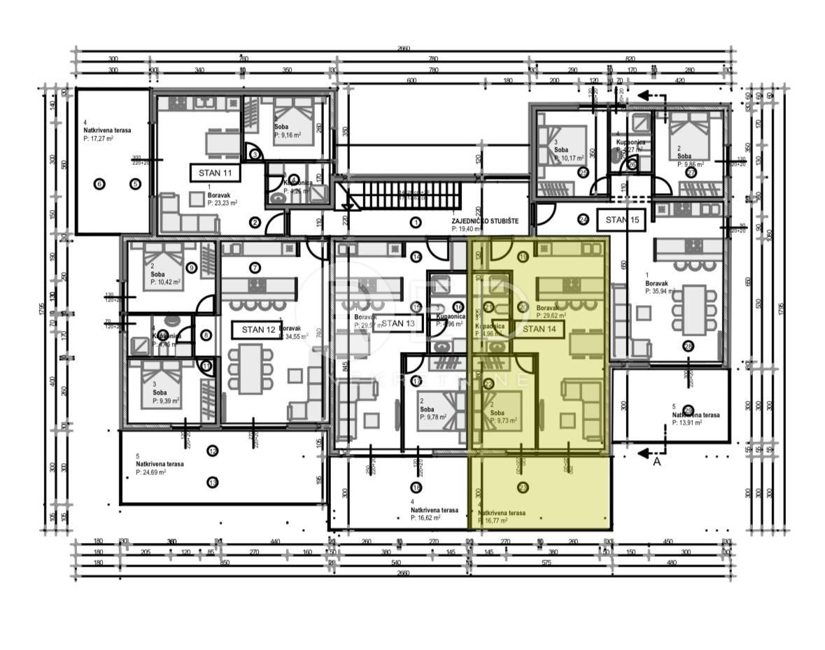 Appartamento Povljana, Ulica Stjepana Radića, 36,65m2