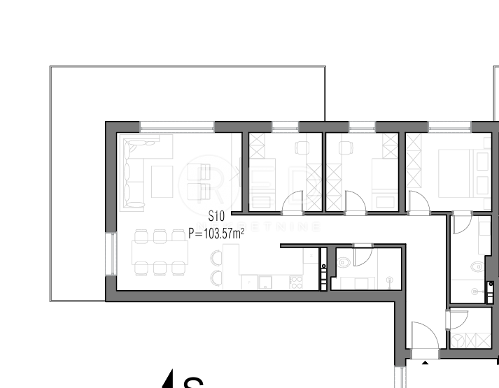 Appartamento Centar, Slavonski Brod, Josipa Jurja Strossmayera, 104m2