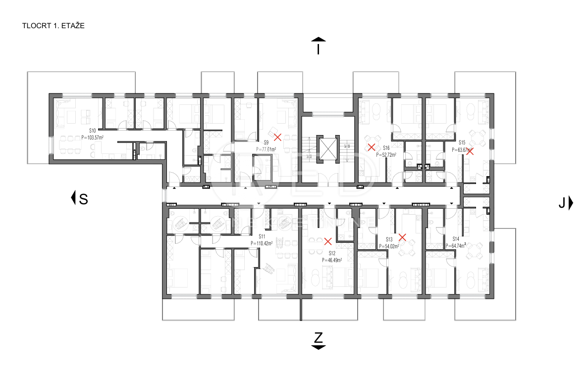 Appartamento Centar, Slavonski Brod, Josipa Jurja Strossmayera, 104m2