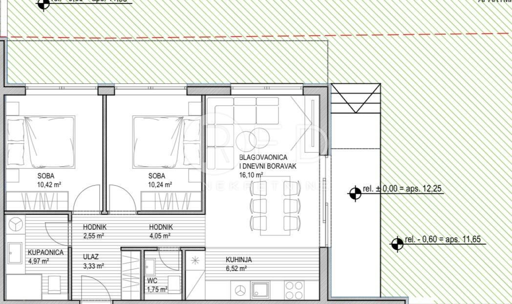 Appartamento Sukošan, 7. domobranske pukovnije HV, 57,77m2