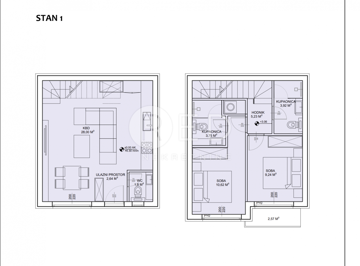 Appartamento Sveti Petar na Moru, Sveti Filip I Jakov, 80m2