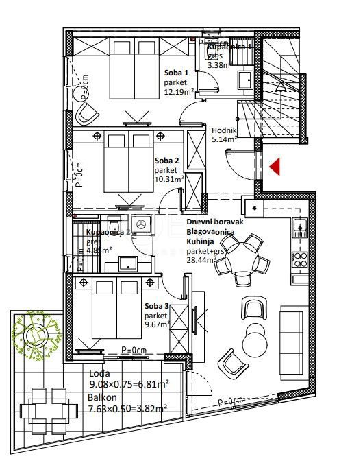 Appartamento Sukošan, 59m2