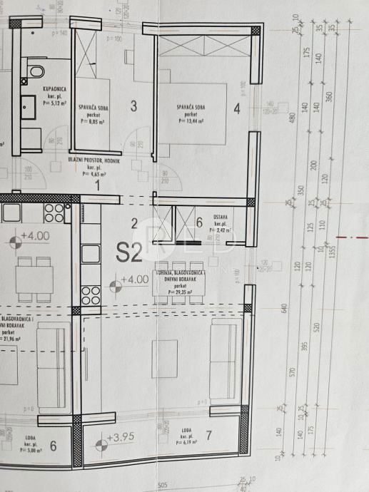 Appartamento Crvene kuće, Zadar, Podgorska, 83m2