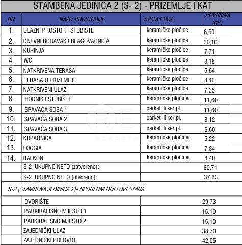 Appartamento Vrsi, 104m2