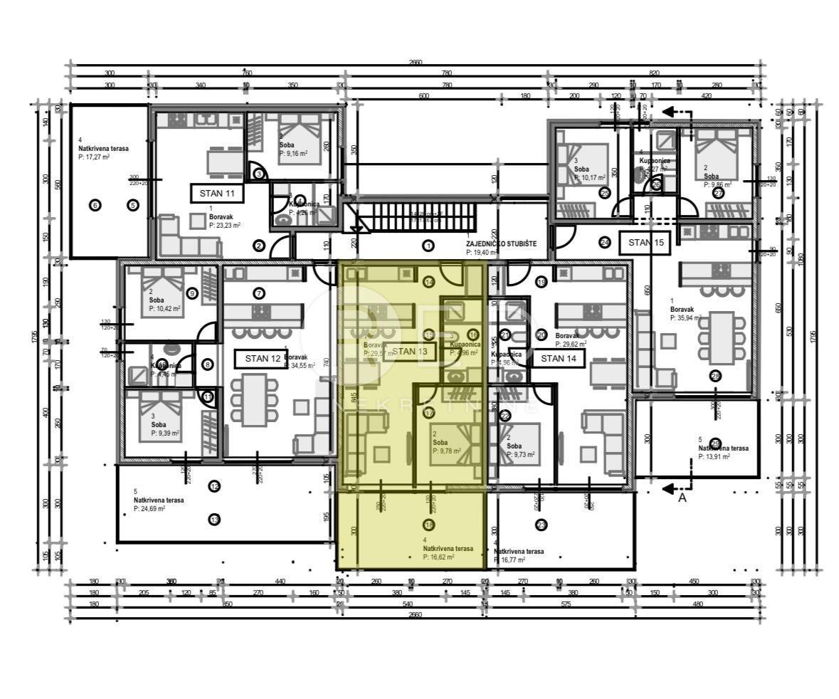 Appartamento Povljana, Ulica Stjepana Radića, 36,65m2