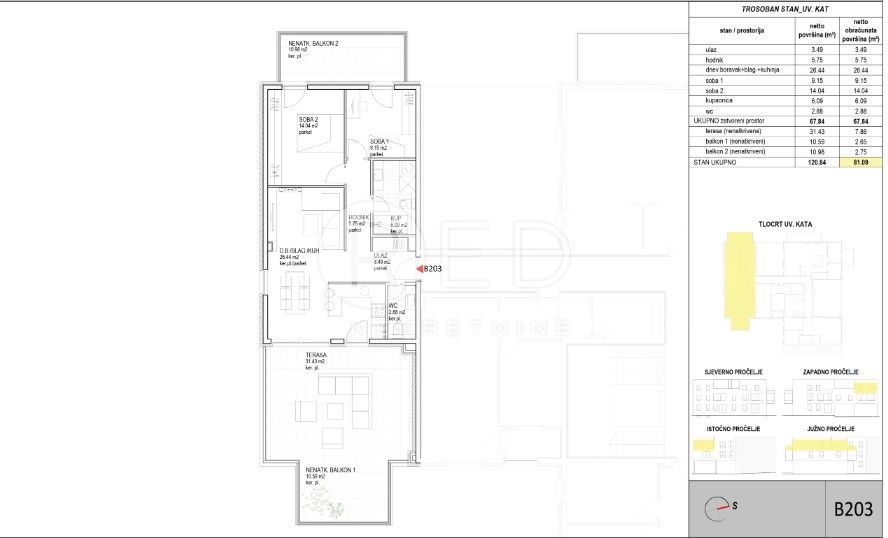 Appartamento Jačkovina, Podsused - Vrapče, 46,84m2