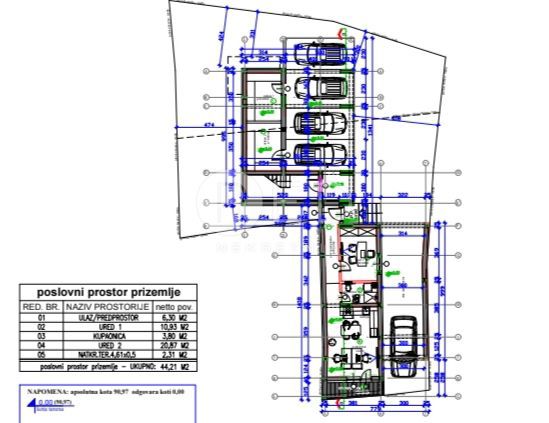 Appartamento Donji grad, Osijek, Donji grad Osijek, 44,21m2