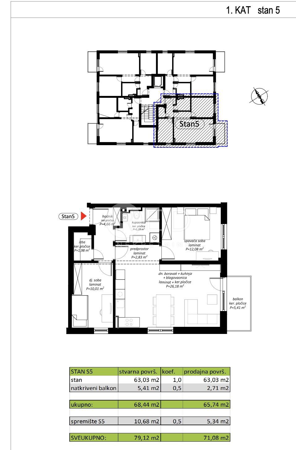 Appartamento Novi Marof, Toplička, 61,98m2