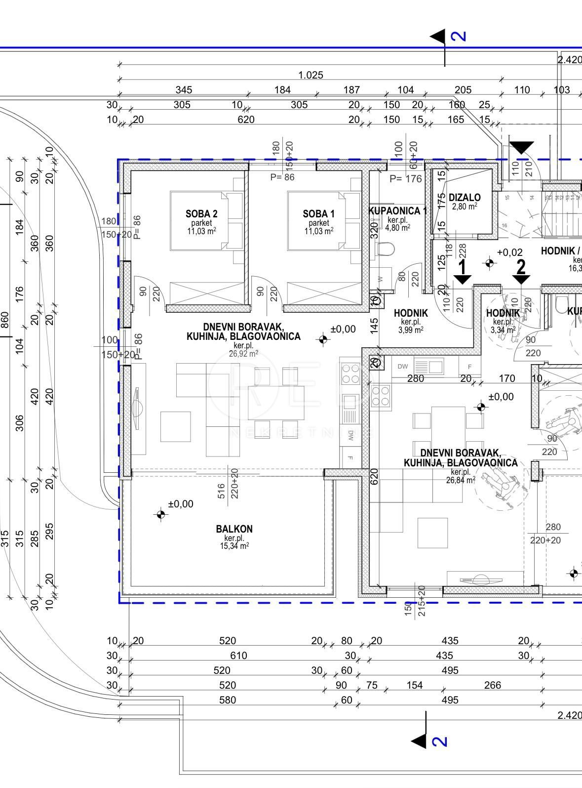 Appartamento Povljana, Ulica Stjepana Radića, 71,44m2