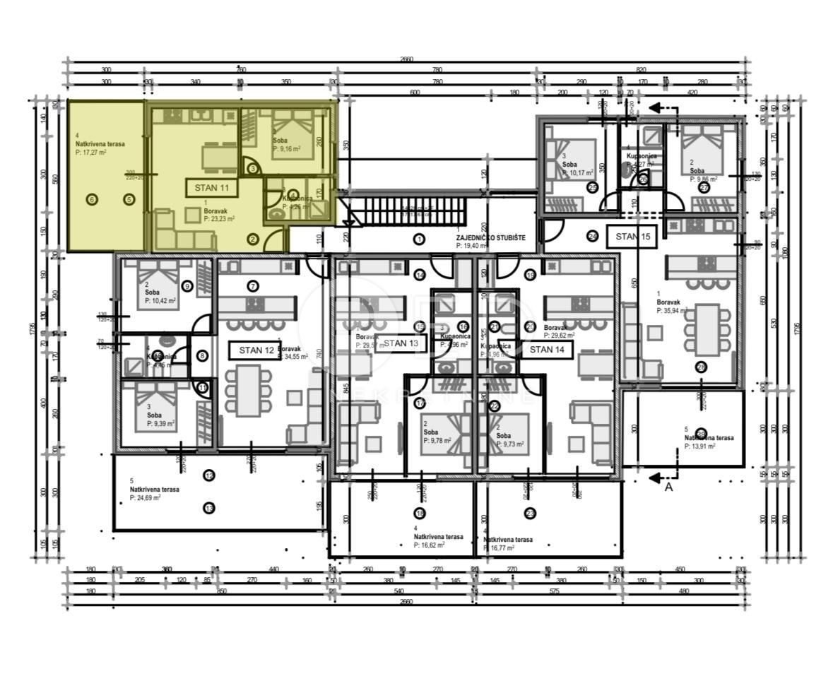Appartamento Povljana, Ulica Stjepana Radića, 36,65m2