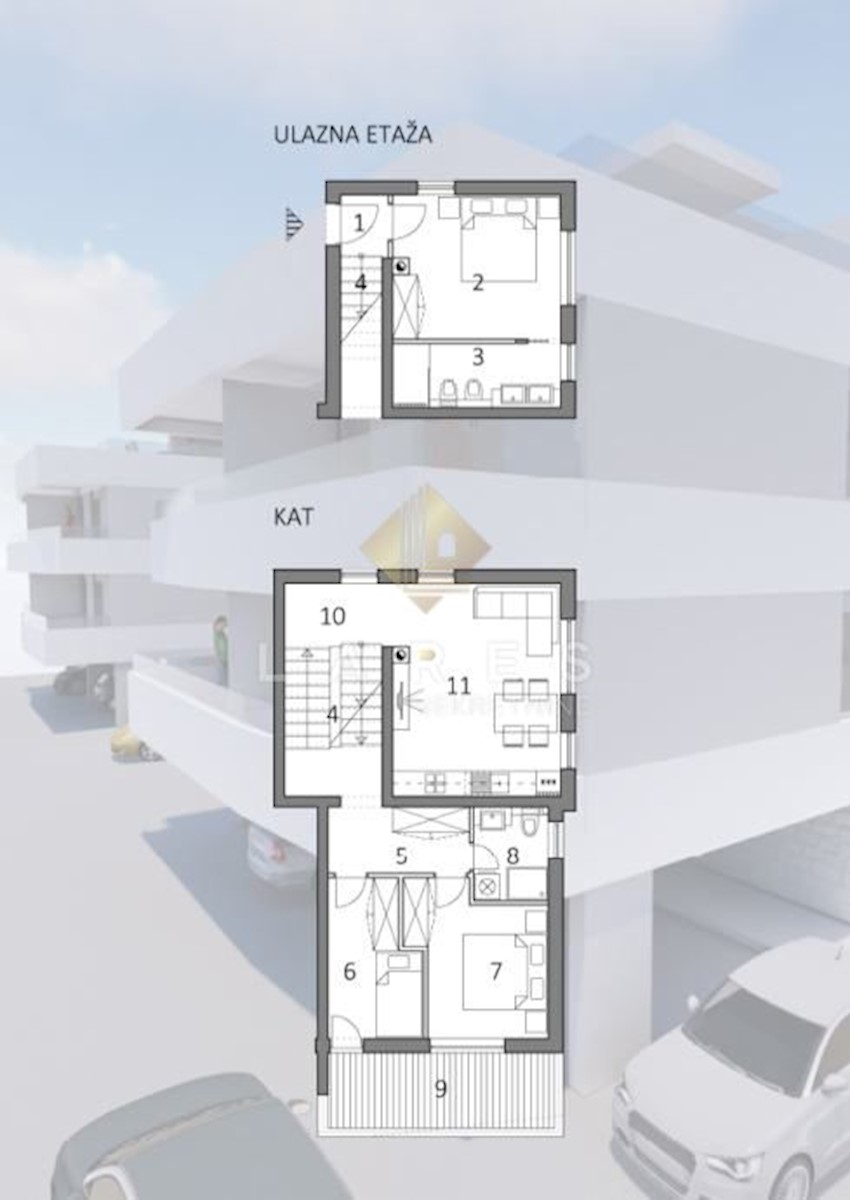Appartamento Petrčane, Zadar - Okolica, 112m2