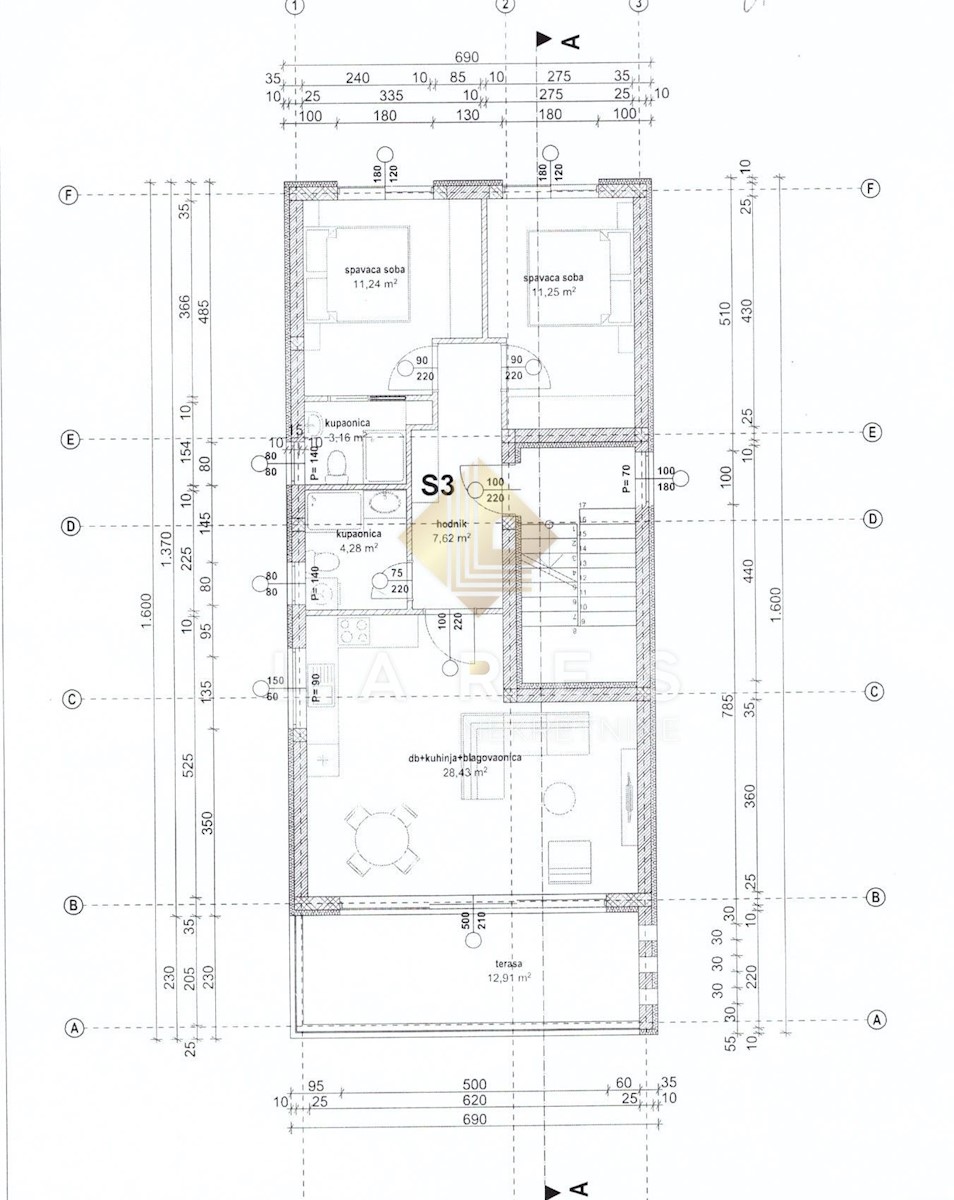 Appartamento Vir, PREZIDA, 77,44m2