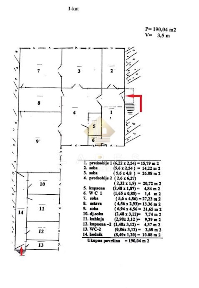 Casa Gornji grad / Centar, Osijek, Strogi centar, Osijek, 377m2