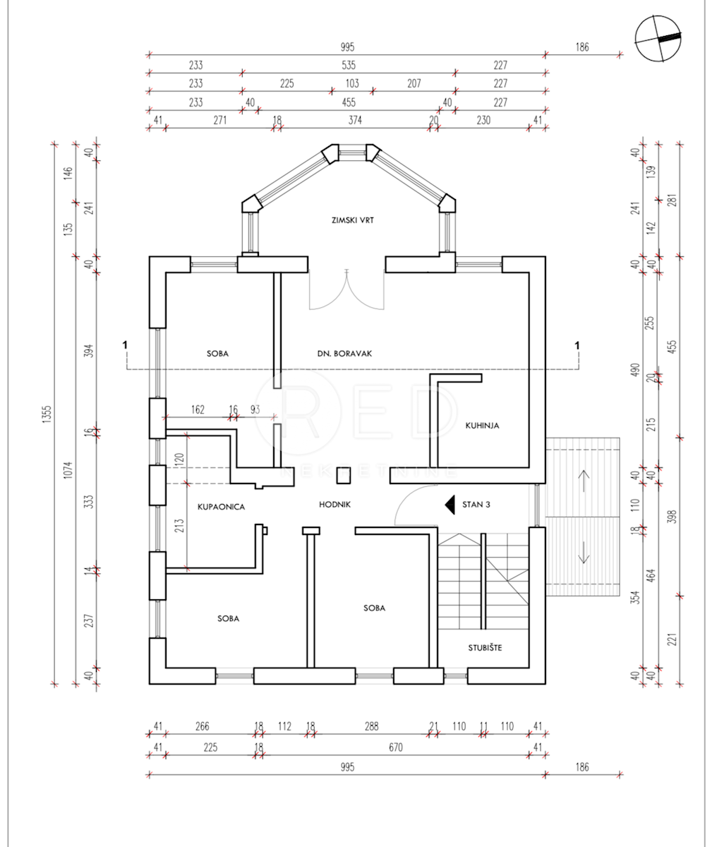 Appartamento Markuševec, Podsljeme, Pilatuščak, 92,81m2