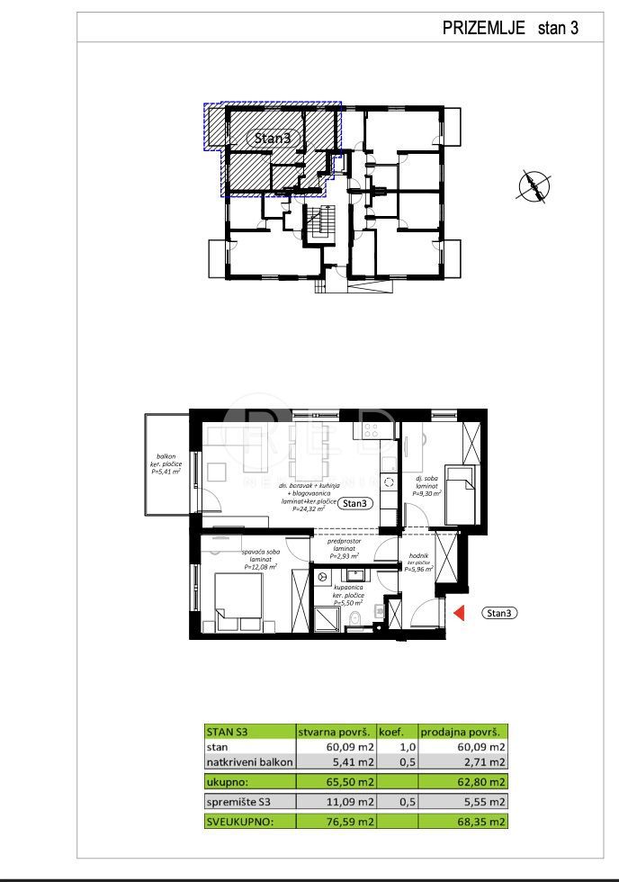 Appartamento Novi Marof, Toplička, 61,98m2