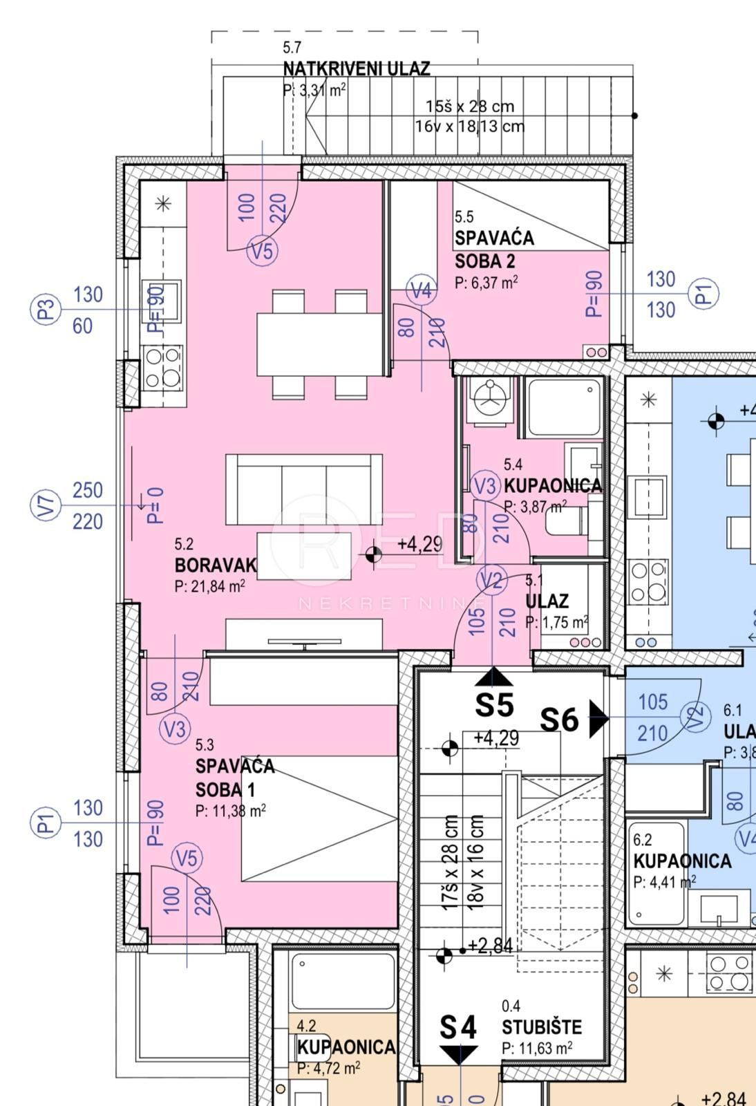 Appartamento Povljana, Ulica Stjepana Radića, 66,08m2
