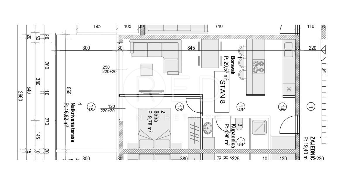 Appartamento Povljana, Ulica Stjepana Radića, 36,65m2