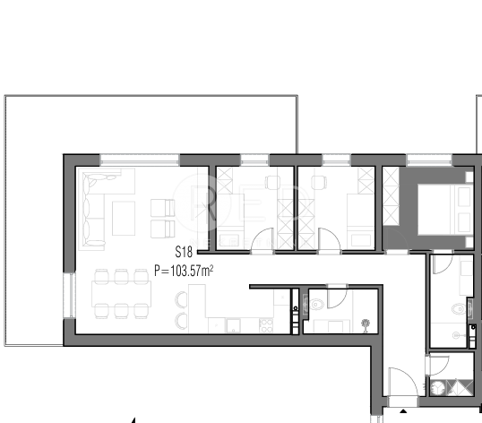 Appartamento Centar, Slavonski Brod, Strossmayerova, 104m2