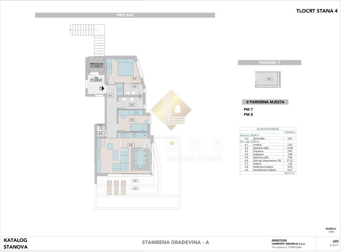 Appartamento Krk, 82m2