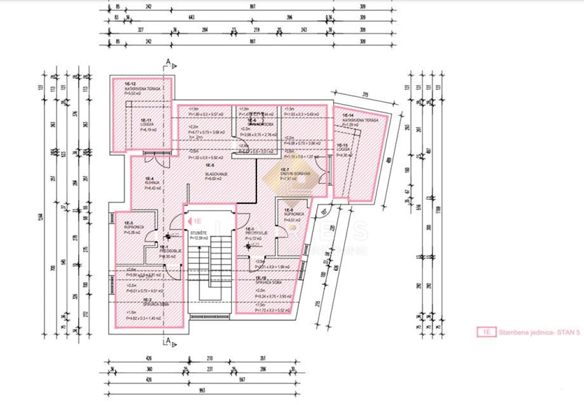 Appartamento Košljun, Pag, 110m2