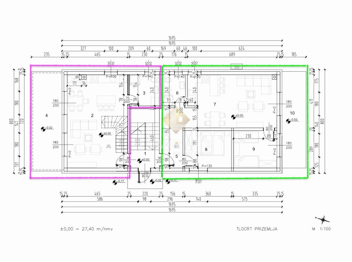 Appartamento Povljana, 63m2