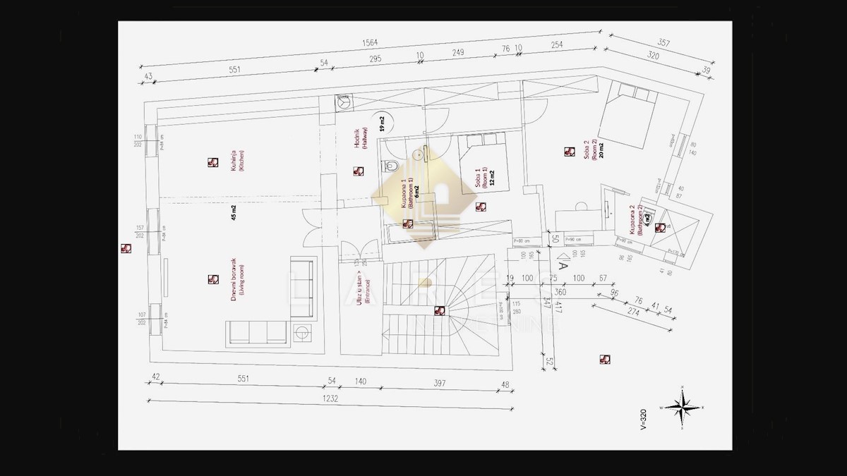 Appartamento Donji grad, Donji Grad, Tomićeva, 109m2