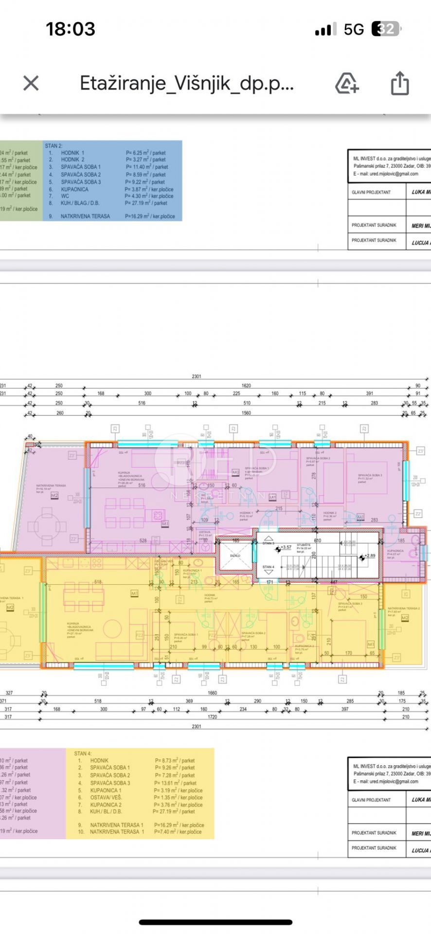 Appartamento Višnjik, Zadar, Ulica Slavka Perovića, 110m2